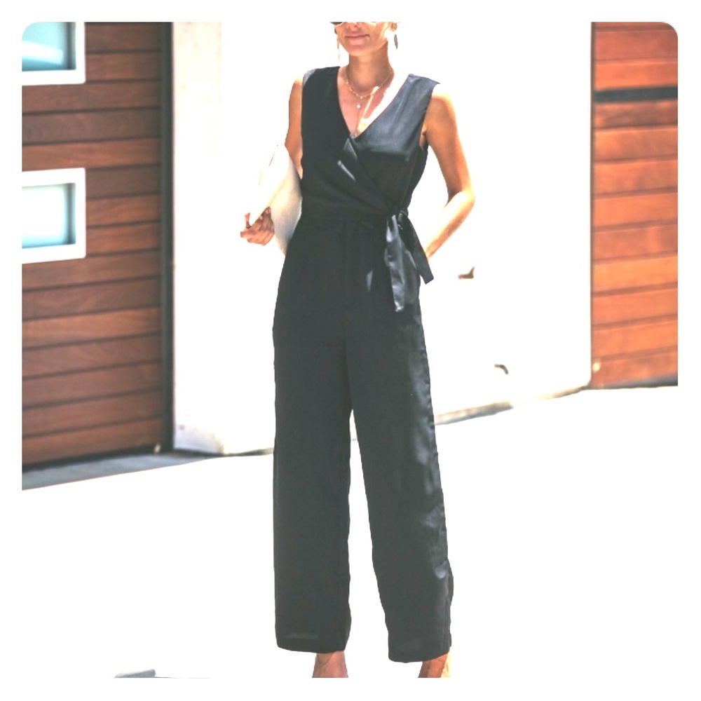 Vaughn Pocketed Jumpsuit - Black - Large
